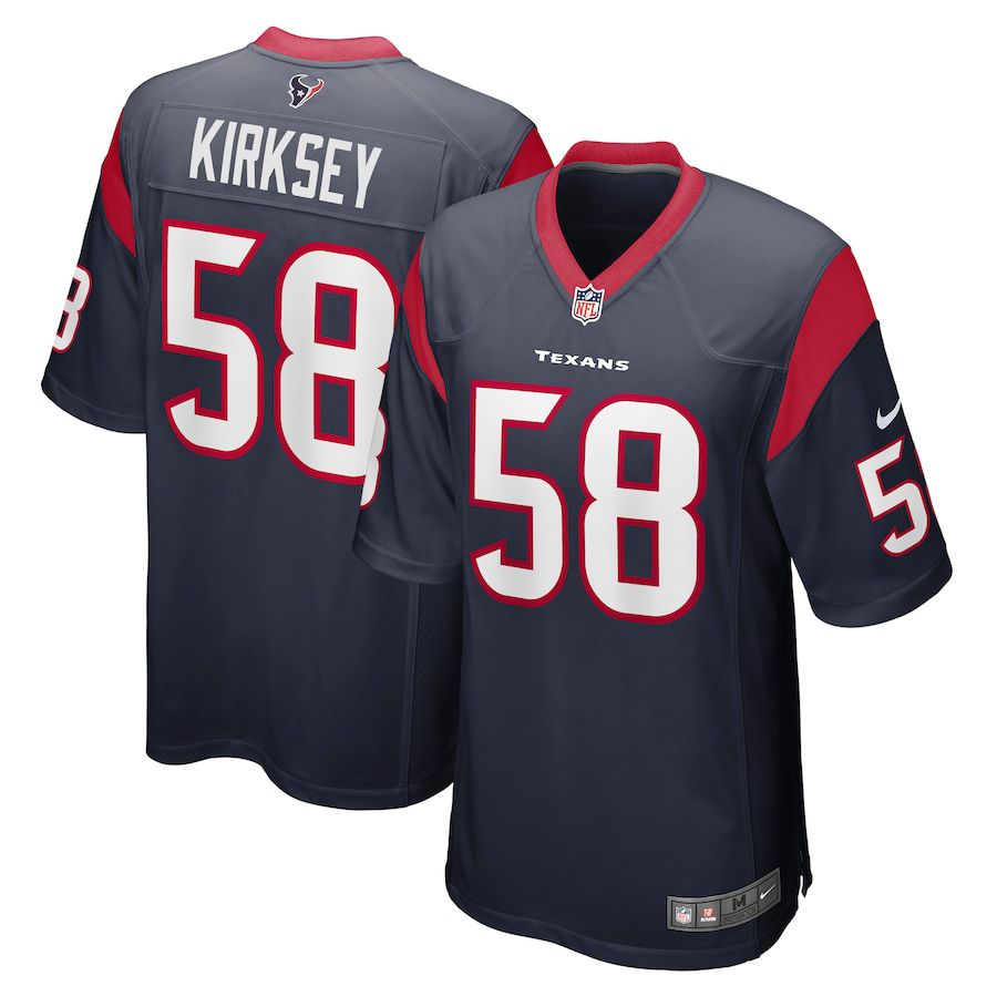 Men Houston Texans 58 Christian Kirksey Nike Navy Game NFL Jersey